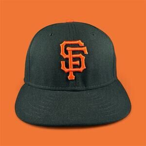 New Era 59FIFTY On Field Black And Orange San Francisco Giants Fit 7 1/8 Hat